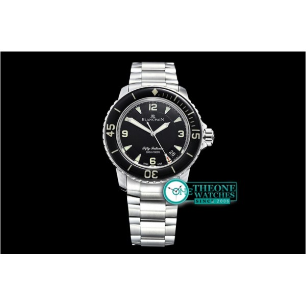 Blancpain - Fifty Fathoms Black SS/SS Black ZF Asia 2836