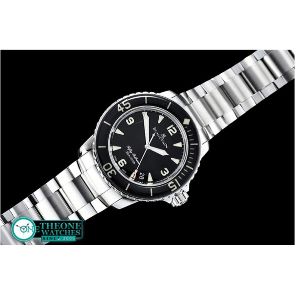 Blancpain - Fifty Fathoms Black SS/SS Black ZF Asia 2836