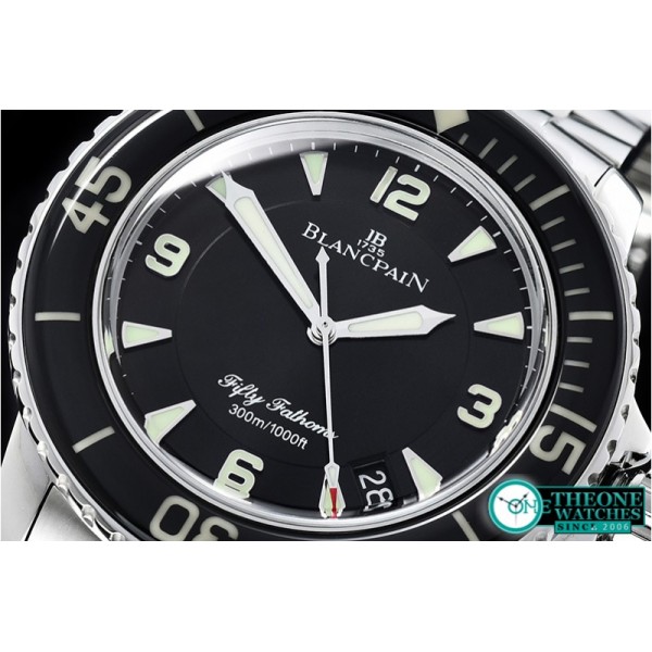 Blancpain - Fifty Fathoms Black SS/SS Black ZF Asia 2836