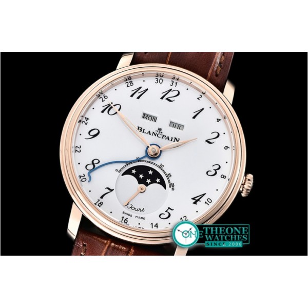 Blancpain - Villeret Complications RG/LE Wht/Num OMF Miyota 9015