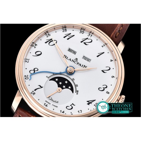 Blancpain - Villeret Complications RG/LE Wht/Num OMF Miyota 9015