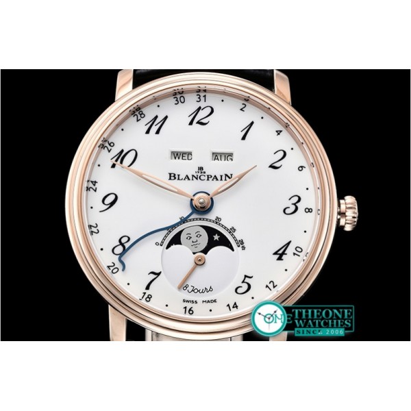 Blancpain - Villeret Complications RG/LE Wht/Num OMF Miyota 9015