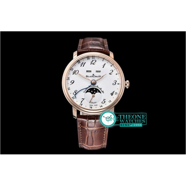 Blancpain - Villeret Complications RG/LE Wht/Num OMF Miyota 9015