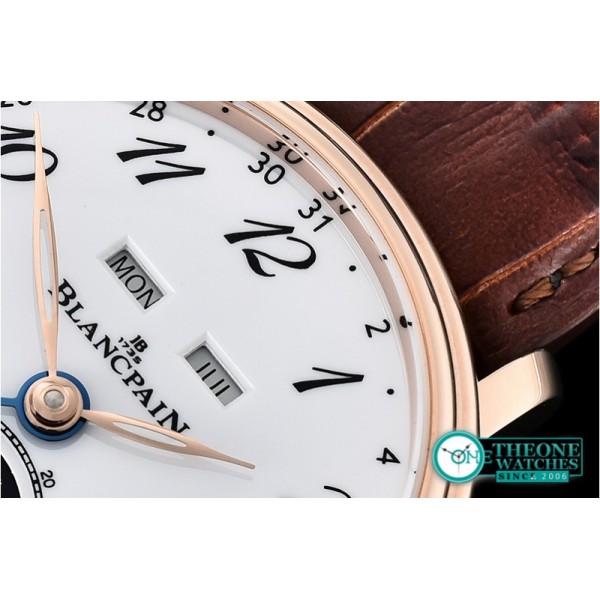 Blancpain - Villeret Complications RG/LE Wht/Num OMF Miyota 9015