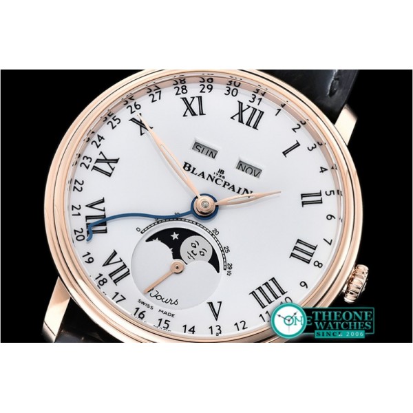 Blancpain - Villeret Complications RG/LE Wht/Rmn OMF Miyota 9015