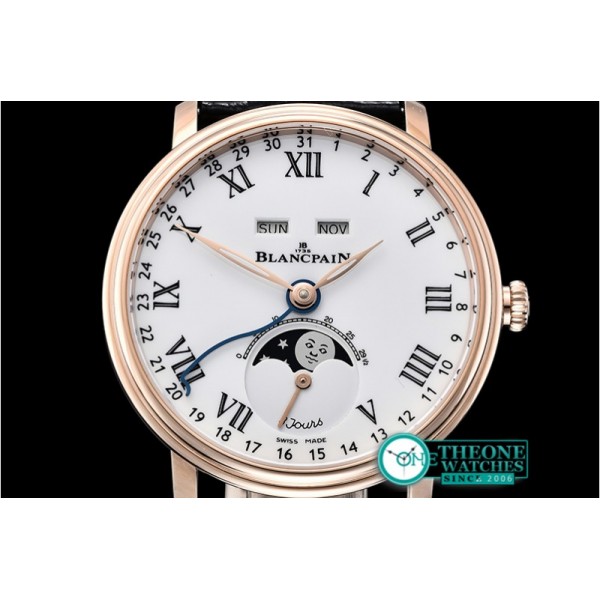 Blancpain - Villeret Complications RG/LE Wht/Rmn OMF Miyota 9015