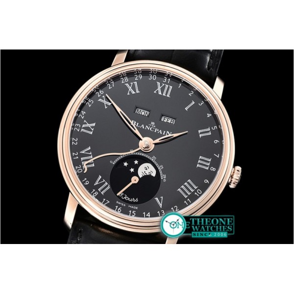 Blancpain - Villeret Complications RG/LE Blk/Rmn OMF Miyota 9015