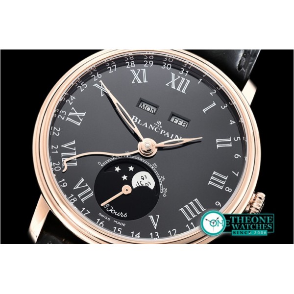 Blancpain - Villeret Complications RG/LE Blk/Rmn OMF Miyota 9015