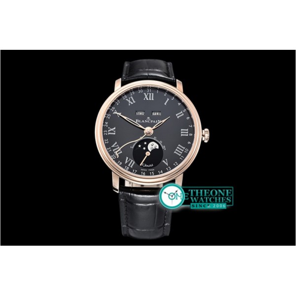 Blancpain - Villeret Complications RG/LE Blk/Rmn OMF Miyota 9015