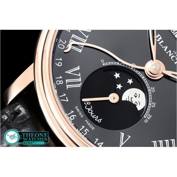 Blancpain - Villeret Complications RG/LE Blk/Rmn OMF Miyota 9015