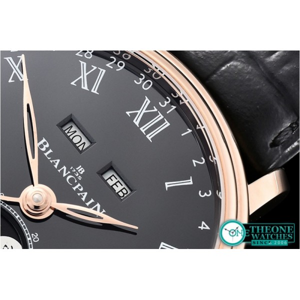 Blancpain - Villeret Complications RG/LE Blk/Rmn OMF Miyota 9015