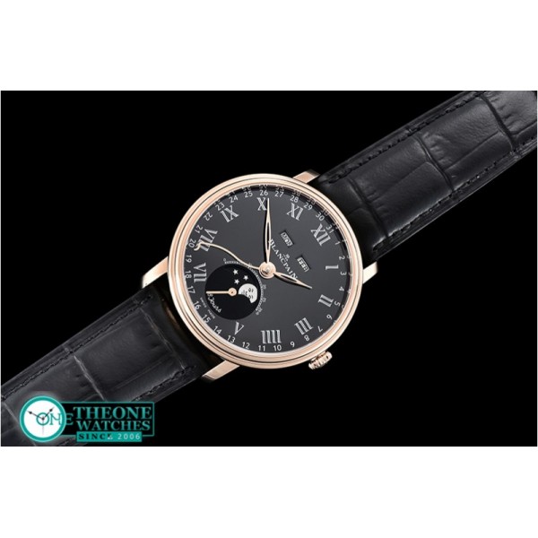 Blancpain - Villeret Complications RG/LE Blk/Rmn OMF Miyota 9015