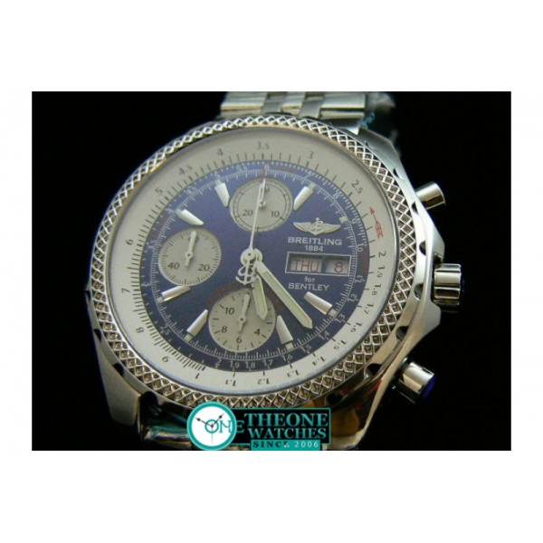 BREITLING BENTLEY GT BRUSHED ASIA 7750 28800BPH BLUE