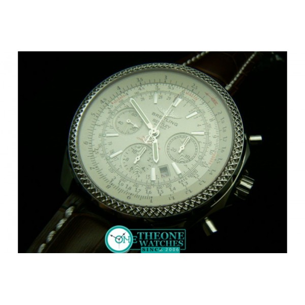 BREITLING BENTLEY MOTOR LEATHER WHITE ASIA 7750 28800BPH