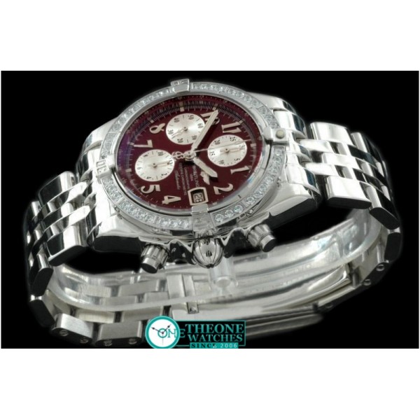 Breitling - Chronomat Evo SS Brown Numeral A-7750 28800