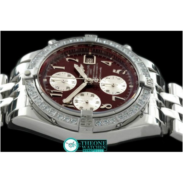 Breitling - Chronomat Evo SS Brown Numeral A-7750 28800