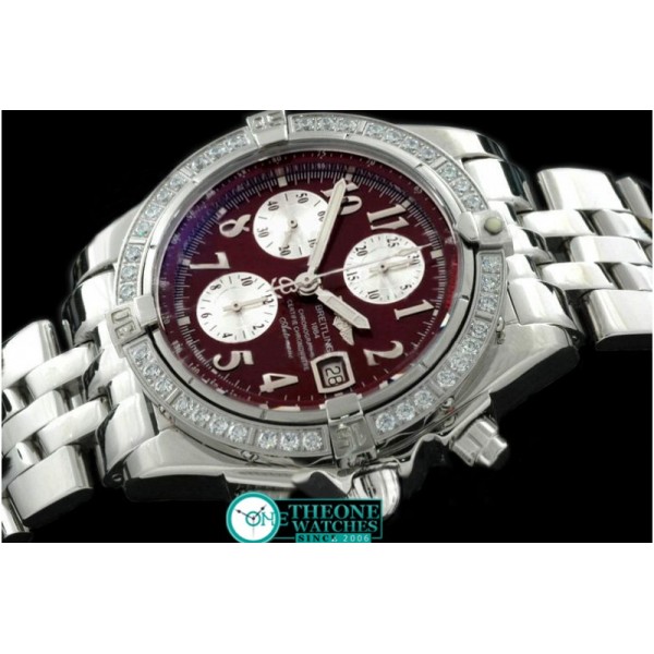 Breitling - Chronomat Evo SS Brown Numeral A-7750 28800