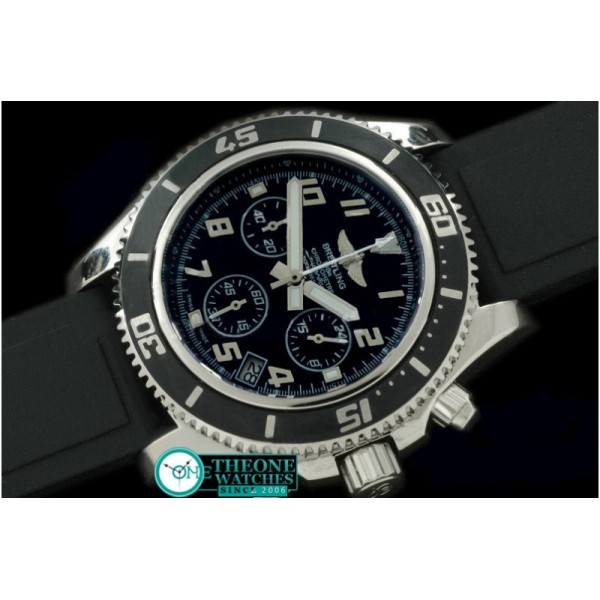 Breitling - Superocean Abyss SS/RU Black/White Jap Num OS20