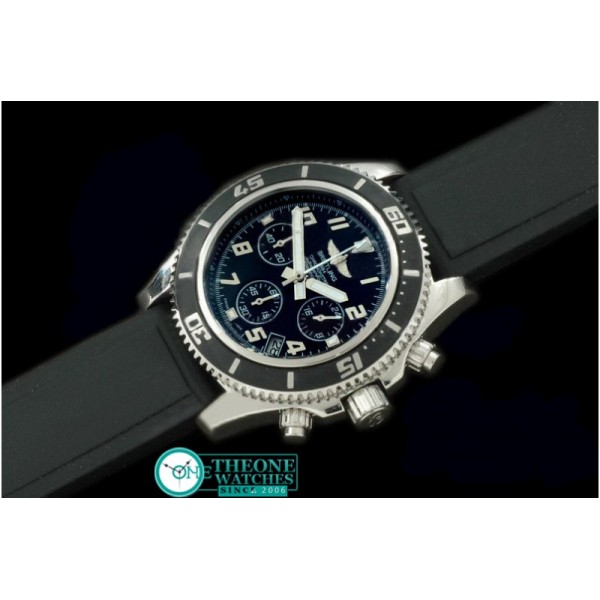 Breitling - Superocean Abyss SS/RU Black/White Jap Num OS20