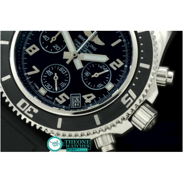 Breitling - Superocean Abyss SS/RU Black/White Jap Num OS20