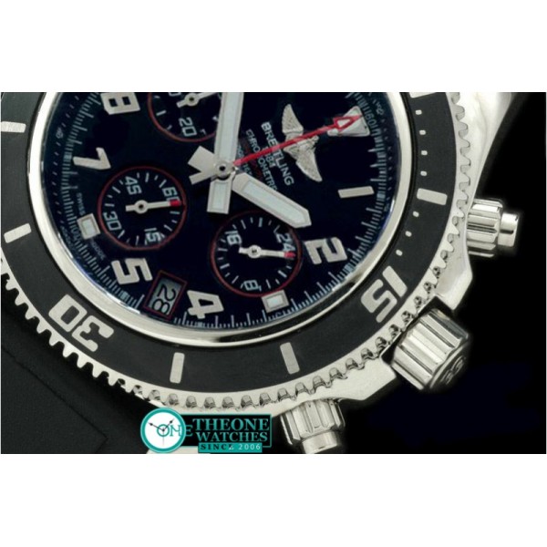 Breitling - Superocean Abyss SS/RU Black/Red Jap Num OS20