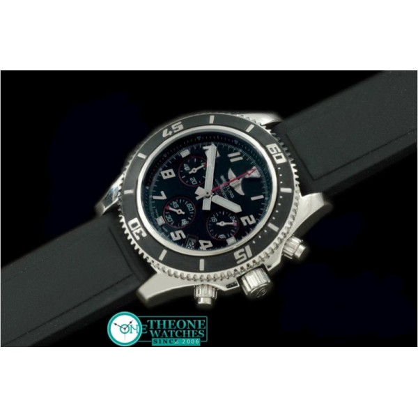 Breitling - Superocean Abyss SS/RU Black/Red Jap Num OS20