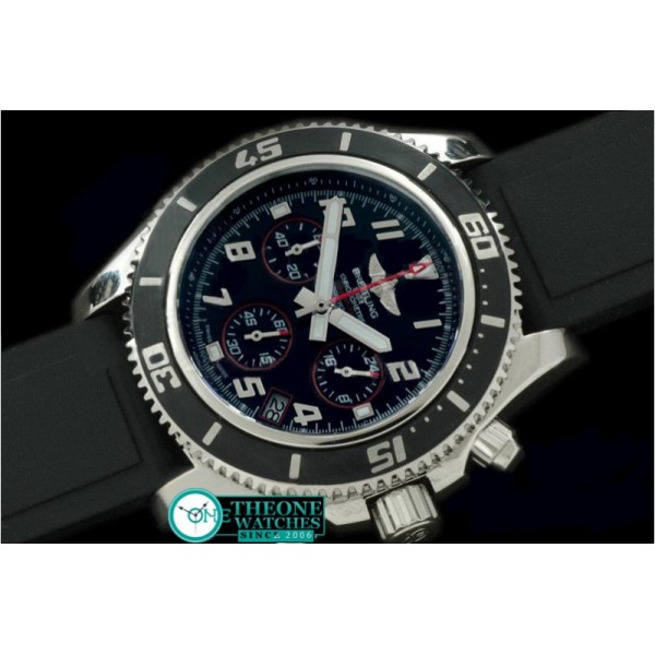 Breitling - Superocean Abyss SS/RU Black/Red Jap Num OS20