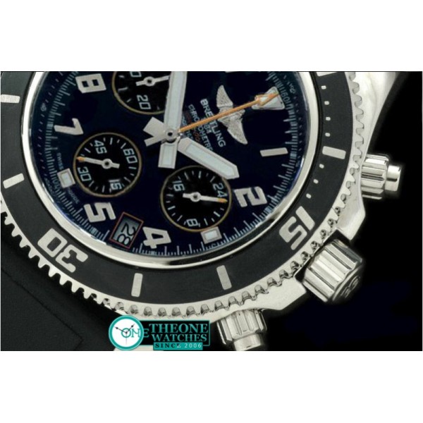 Breitling - Superocean Abyss SS/RU Black/Ylw Jap Num OS20