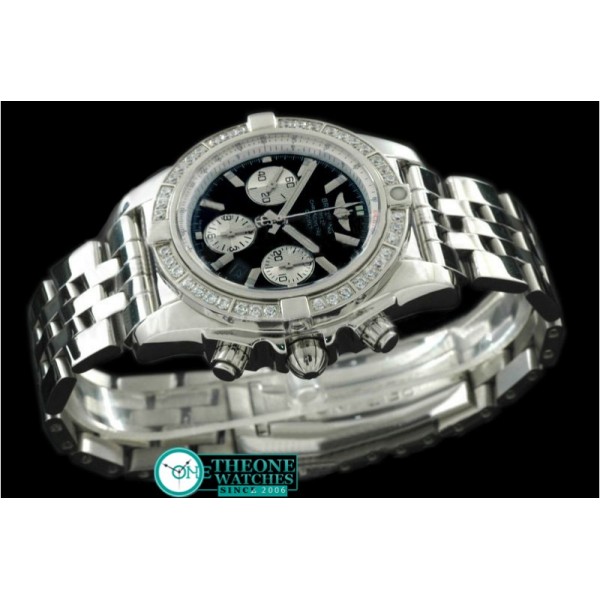 Breitling - Chronomat B01 TT SS/SS/Diam Black Sticks A-7750