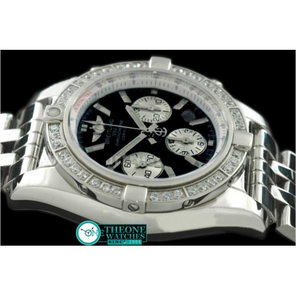 Breitling - Chronomat B01 TT SS/SS/Diam Black Sticks A-7750