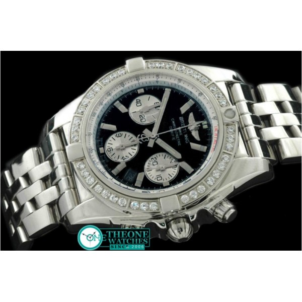 Breitling - Chronomat B01 TT SS/SS/Diam Black Sticks A-7750