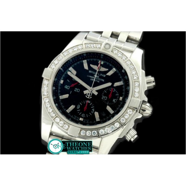 Breitling - Chronomat B01 TT SS/SS/Diam Black Sticks A-7750