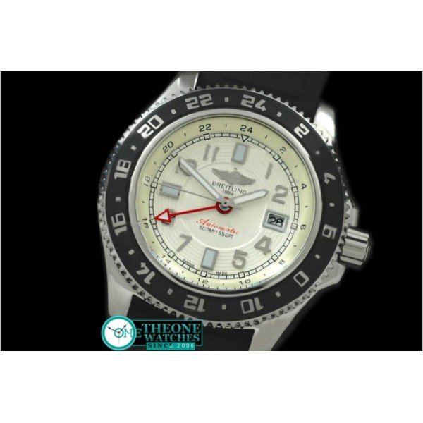 Breitling - Abyss GMT SS/RU White Asian 2813
