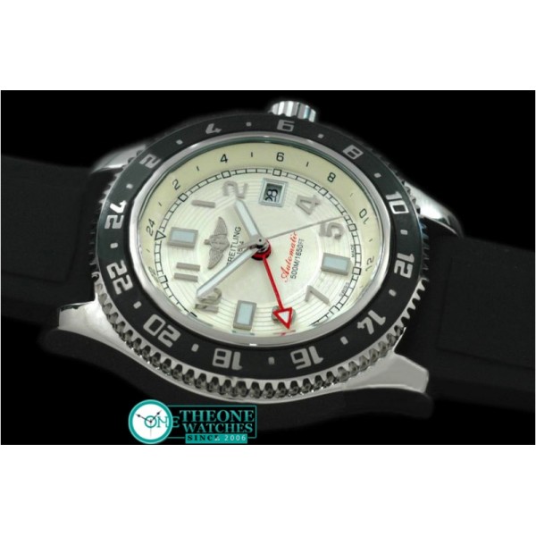 Breitling - Abyss GMT SS/RU White Asian 2813