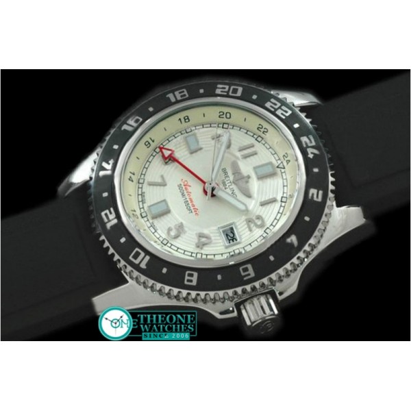 Breitling - Abyss GMT SS/RU White Asian 2813