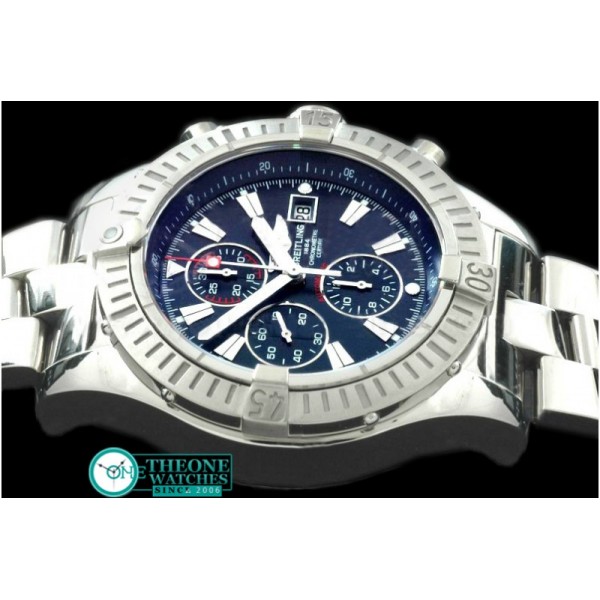 Breitling - 2010 Super Avenger SS/SS Black A-7750 28800