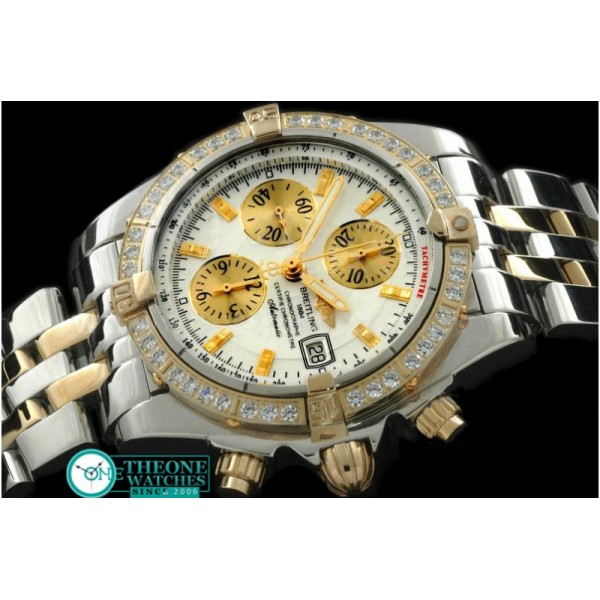 Breitling - Chronomat Evo SS/YG White Sticks A-7750 28800