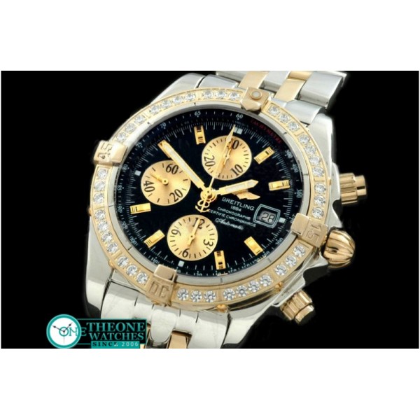 Breitling - Chronomat Evo SS/YG Black Sticks A-7750 28800