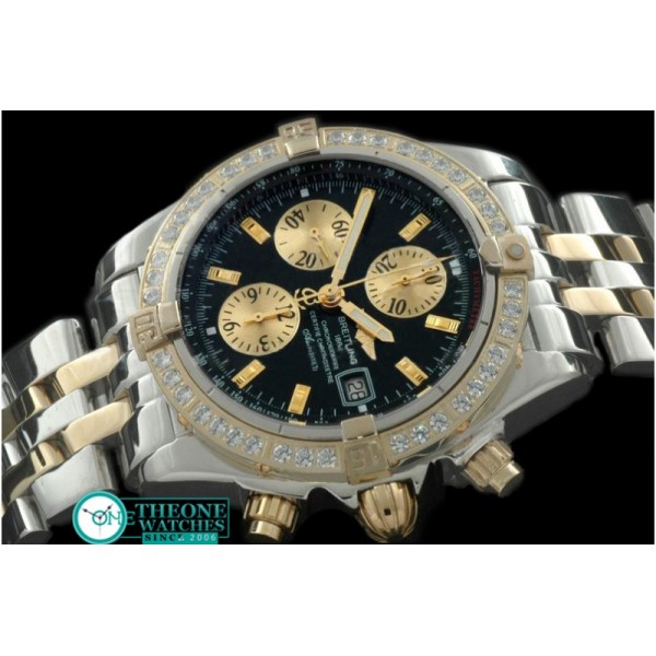 Breitling - Chronomat Evo SS/YG Black Sticks A-7750 28800