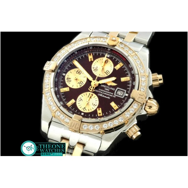 Breitling - Chronomat Evo SS/YG Brown Sticks A-7750 28800