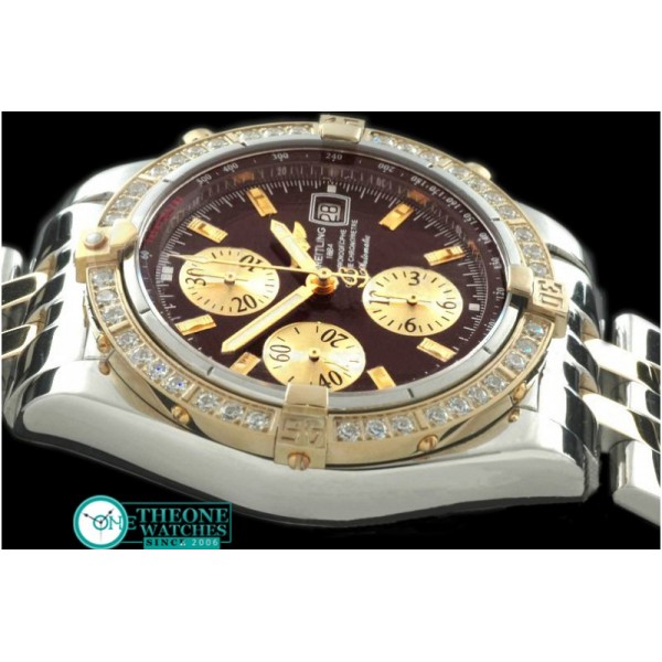 Breitling - Chronomat Evo SS/YG Brown Sticks A-7750 28800