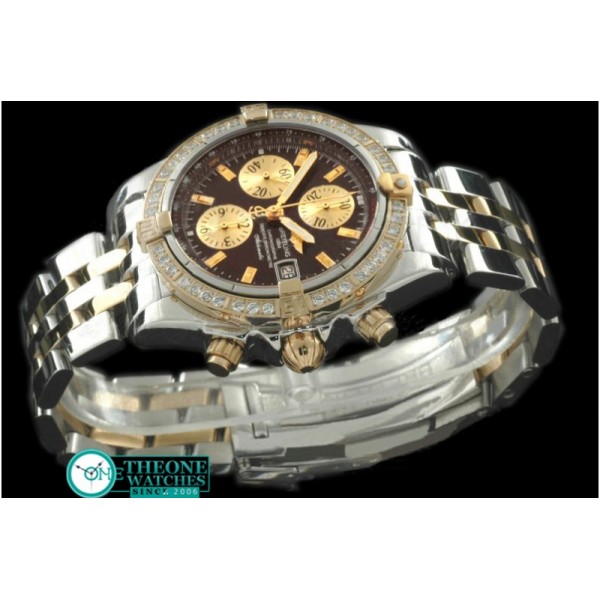 Breitling - Chronomat Evo SS/YG Brown Sticks A-7750 28800