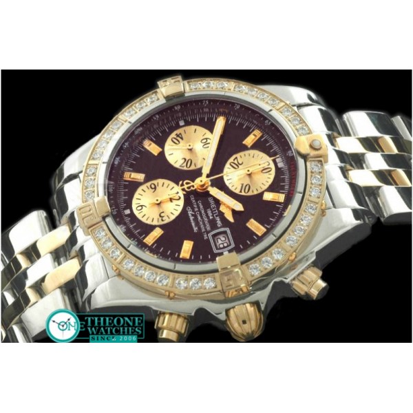 Breitling - Chronomat Evo SS/YG Brown Sticks A-7750 28800