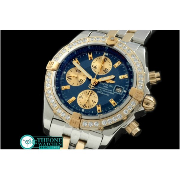 Breitling - Chronomat Evo SS/YG Blue Sticks A-7750 28800