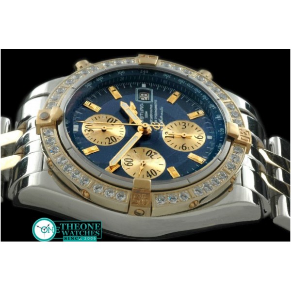 Breitling - Chronomat Evo SS/YG Blue Sticks A-7750 28800