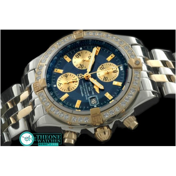 Breitling - Chronomat Evo SS/YG Blue Sticks A-7750 28800