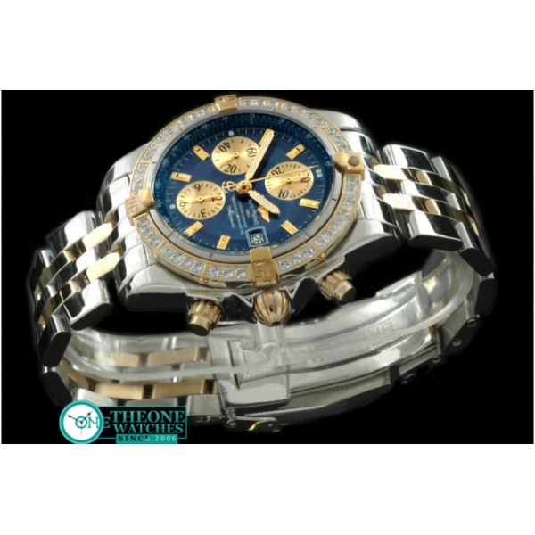 Breitling - Chronomat Evo SS/YG Blue Sticks A-7750 28800