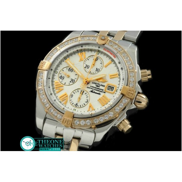 Breitling - Chronomat Evo SS/YG White Roman A-7750 28800