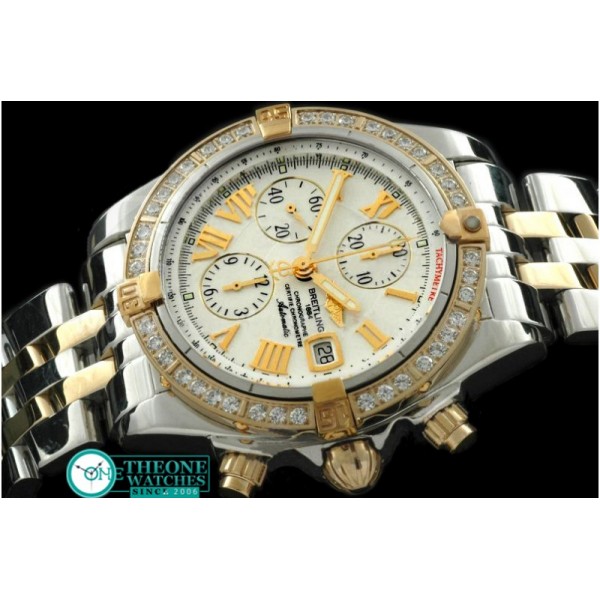 Breitling - Chronomat Evo SS/YG White Roman A-7750 28800