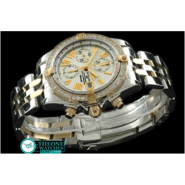 Breitling - Chronomat Evo SS/YG White Roman A-7750 28800